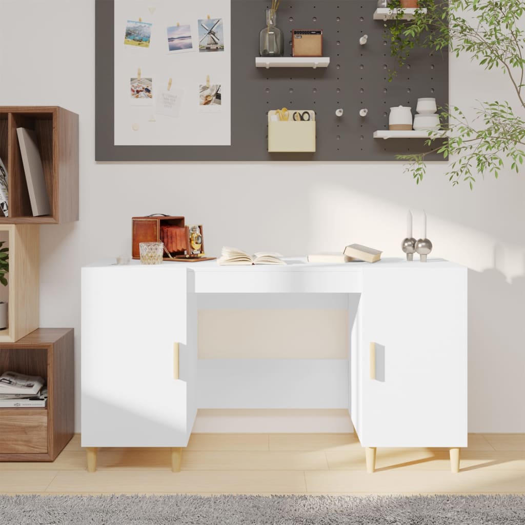Escritorio 140 X 50 X 75 Cm Madera Contrachapada