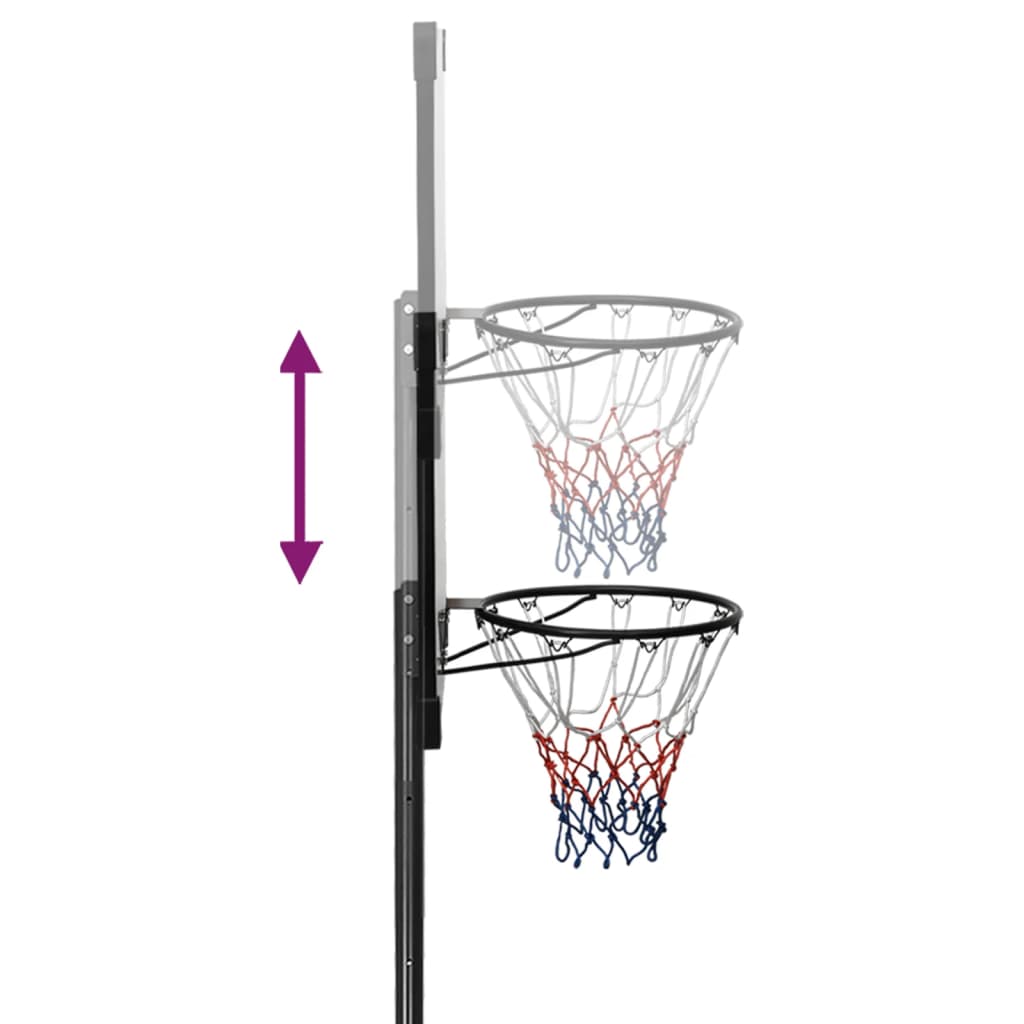 Canasta De Baloncesto Policarbonato Transparente 280-350 Cm