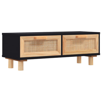 Mesa De Centro Madera Contrachapada Y De Pino 80X40X30 Cm