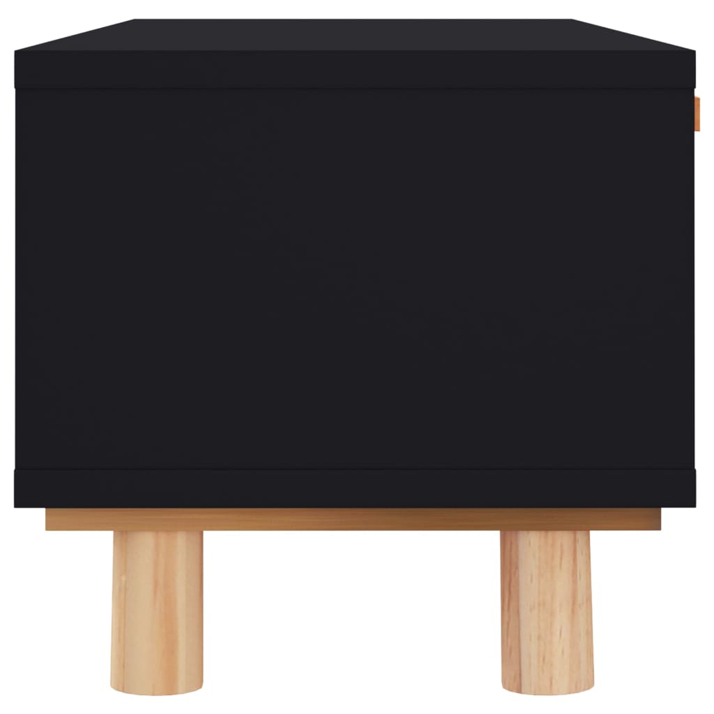 Mesa De Centro Madera Contrachapada Y De Pino 80X40X30 Cm