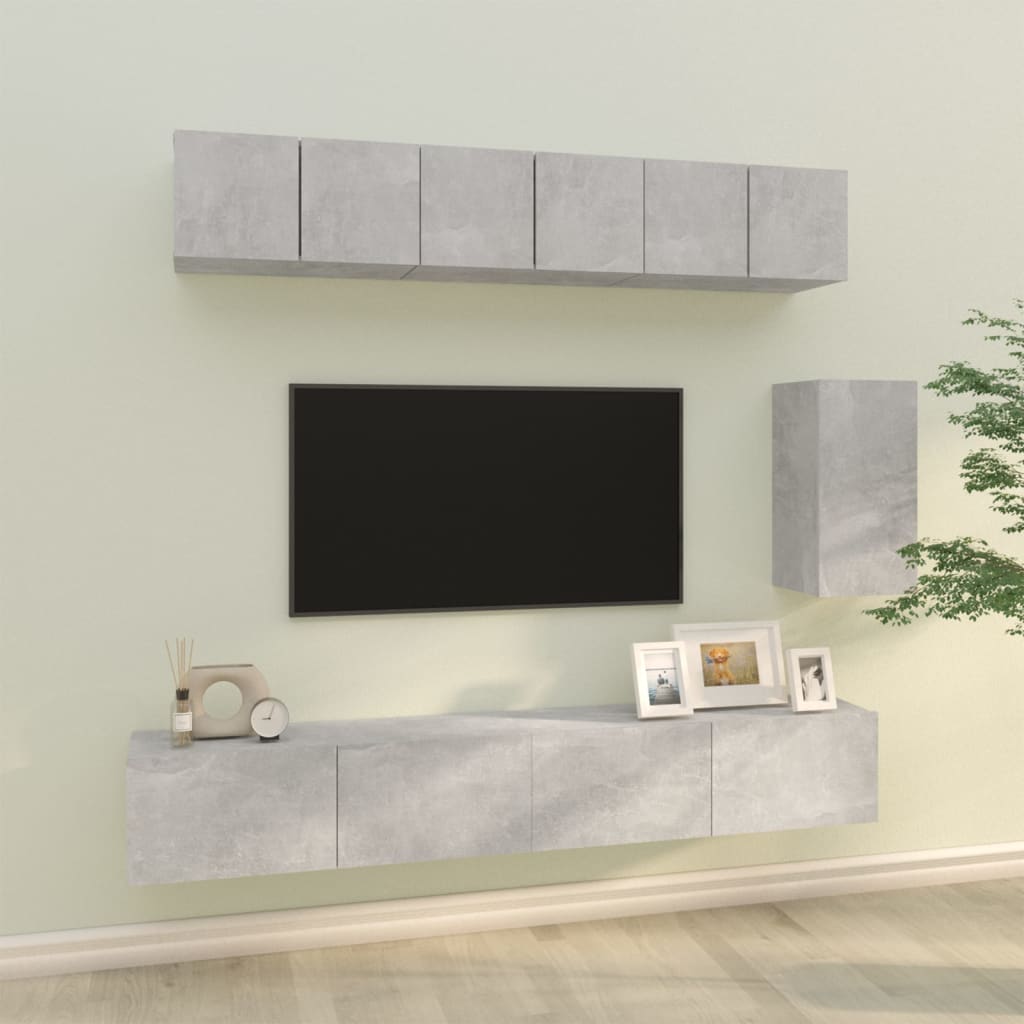 Mueble De Tv De Pared 3 Pcs 100 X 30 X 30 Cm