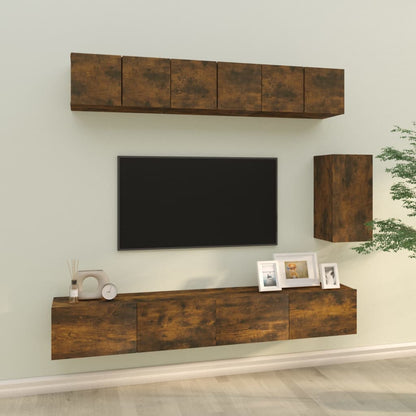 Mueble De Tv De Pared 3 Pcs 100 X 30 X 30 Cm