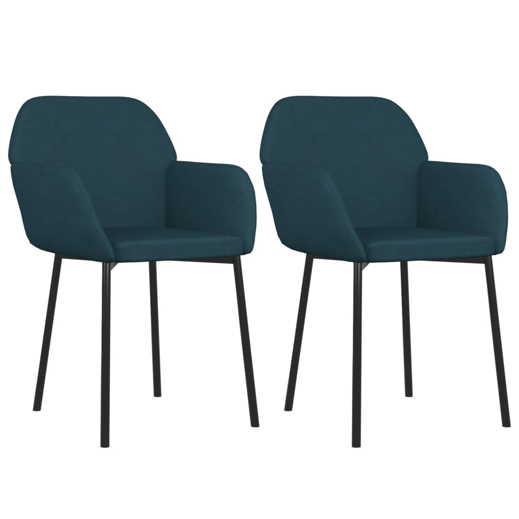 Sillas De Comedor 2 Unidades Terciopelo