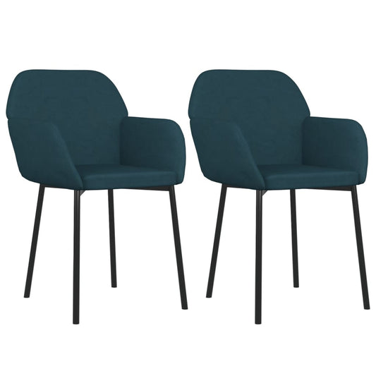Sillas De Comedor 2 Unidades Terciopelo