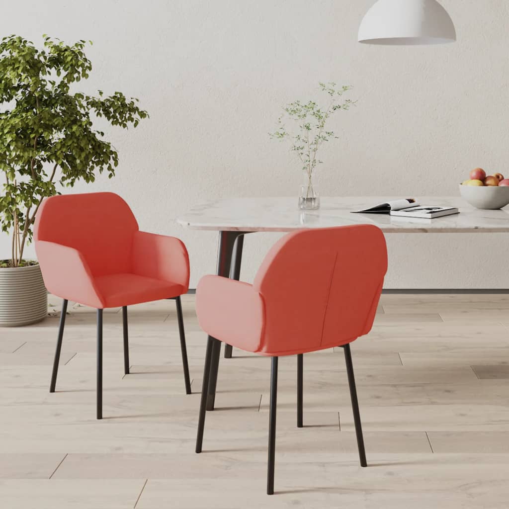 Sillas De Comedor 2 Unidades Terciopelo