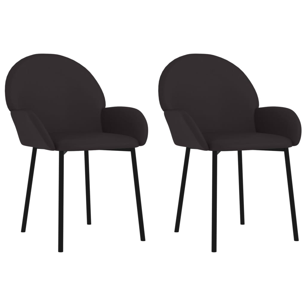 Sillas De Comedor 2 Unidades Cuero Sintético