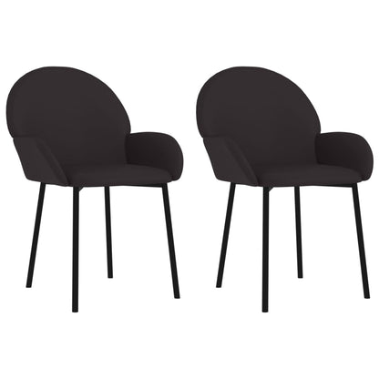 Sillas De Comedor 2 Unidades Cuero Sintético