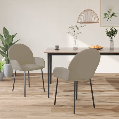 Sillas De Comedor 2 Unidades Terciopelo