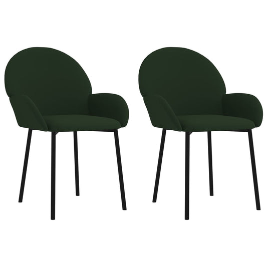 Sillas De Comedor 2 Unidades Terciopelo