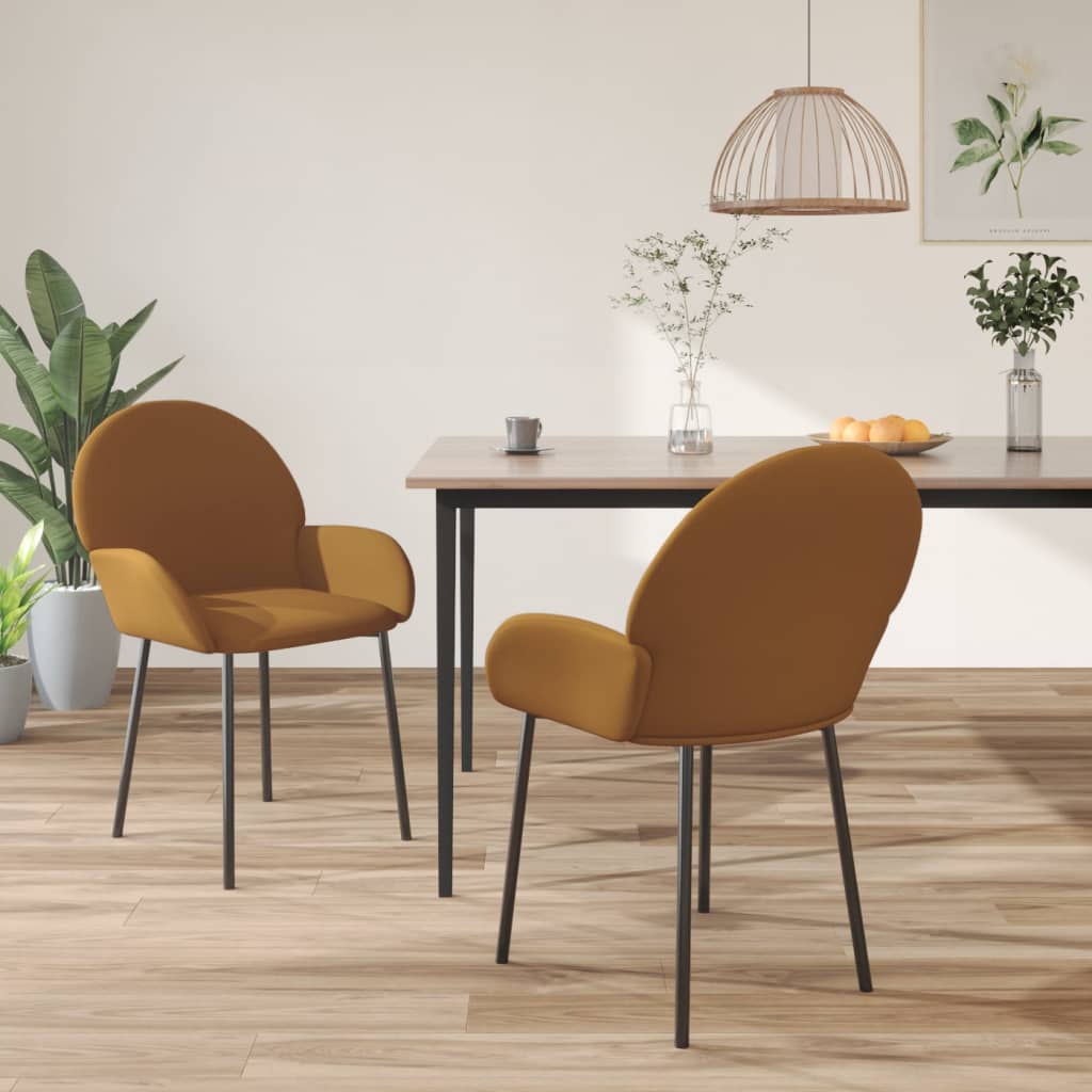 Sillas De Comedor 2 Unidades Terciopelo