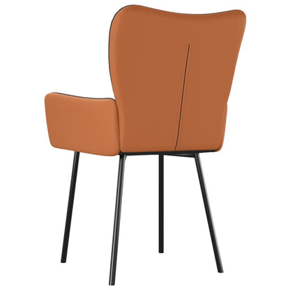 Sillas De Comedor 2 Unidades Cuero Sintético Y Tela