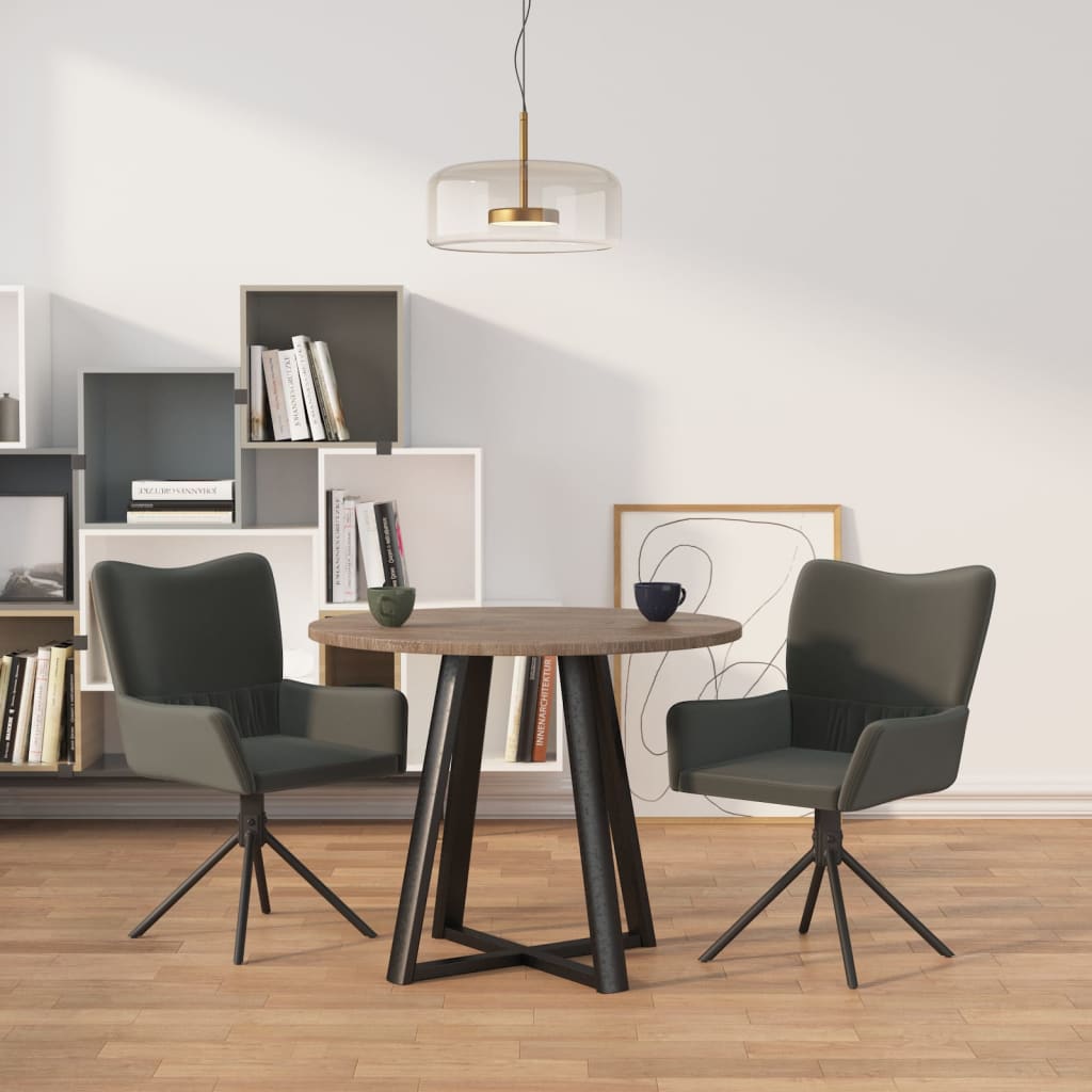 Sillas De Comedor Giratorias 2 Uds Terciopelo