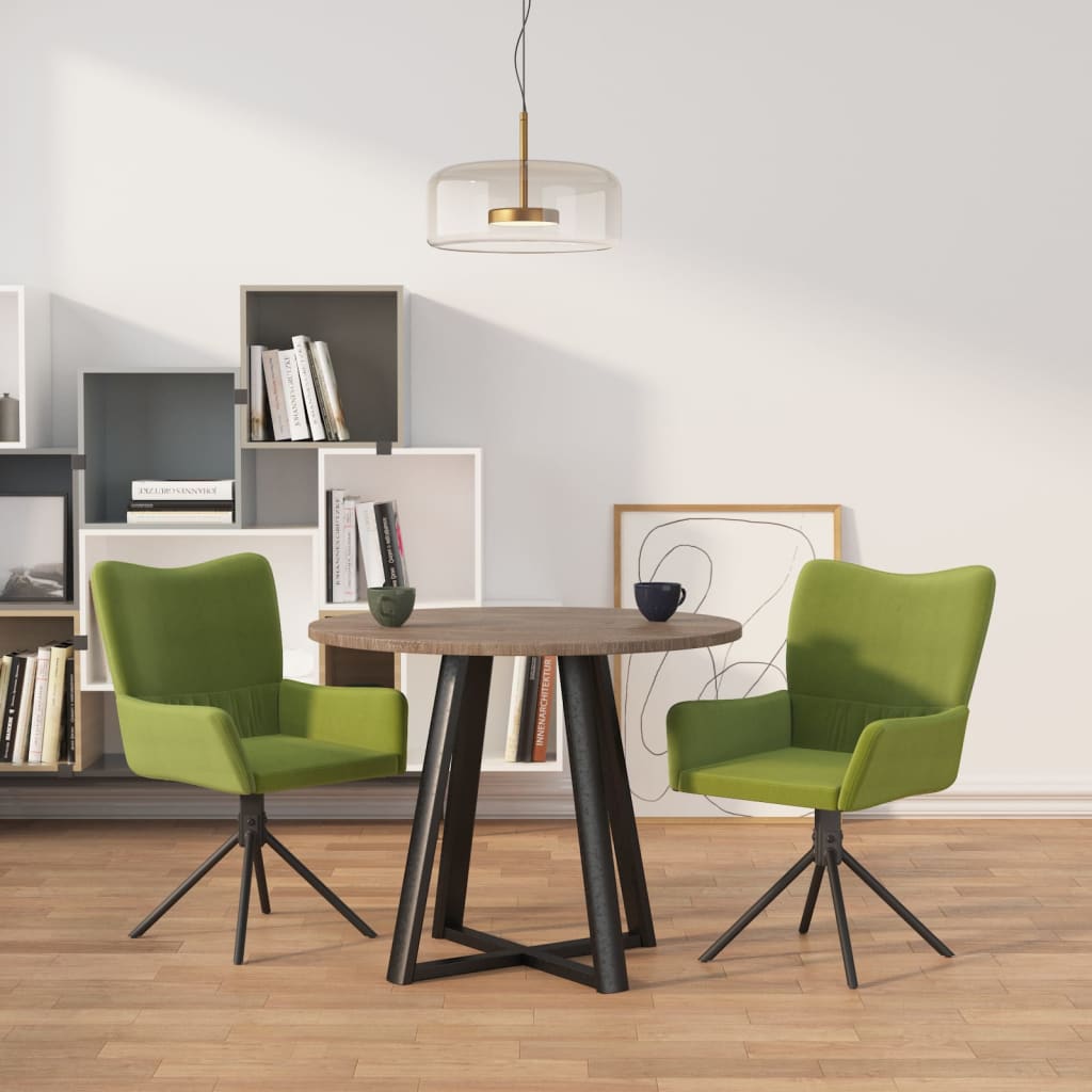 Sillas De Comedor Giratorias 2 Uds Terciopelo