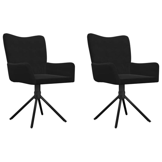 Sillas De Comedor Giratorias 2 Uds Terciopelo