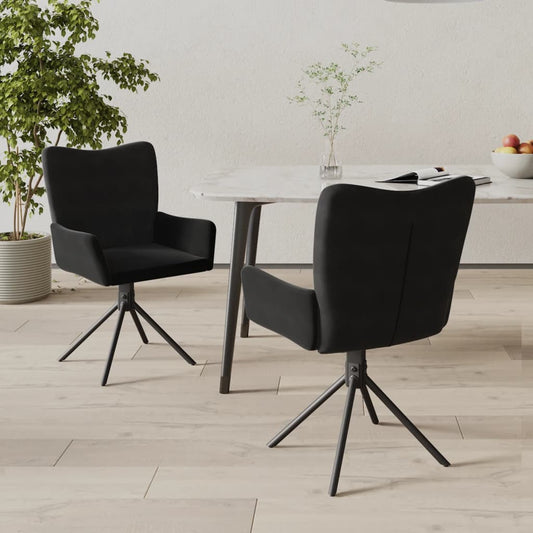 Sillas De Comedor Giratorias 2 Uds Terciopelo