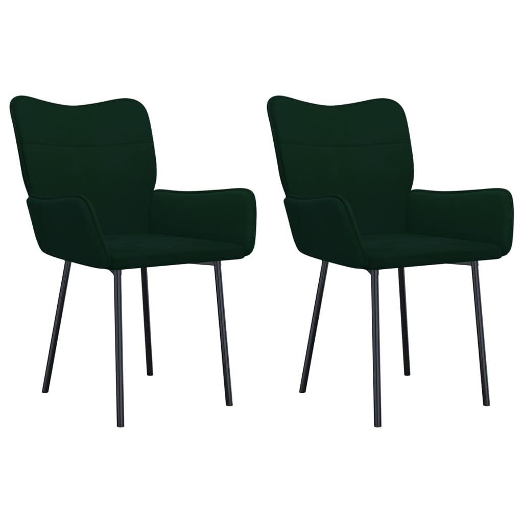 Sillas De Comedor 2 Unidades Terciopelo