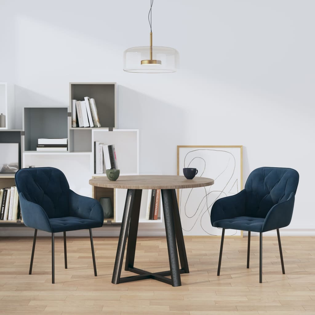 Sillas De Comedor 2 Unidades Terciopelo