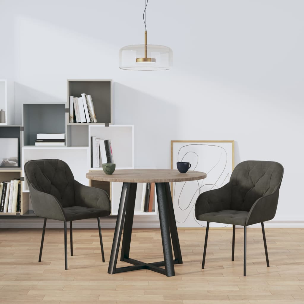 Sillas De Comedor 2 Unidades Terciopelo