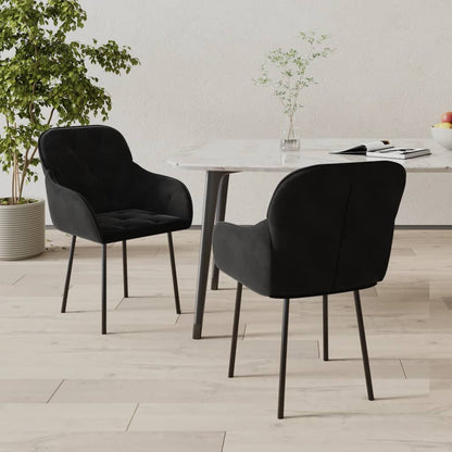 Sillas De Comedor 2 Unidades Terciopelo