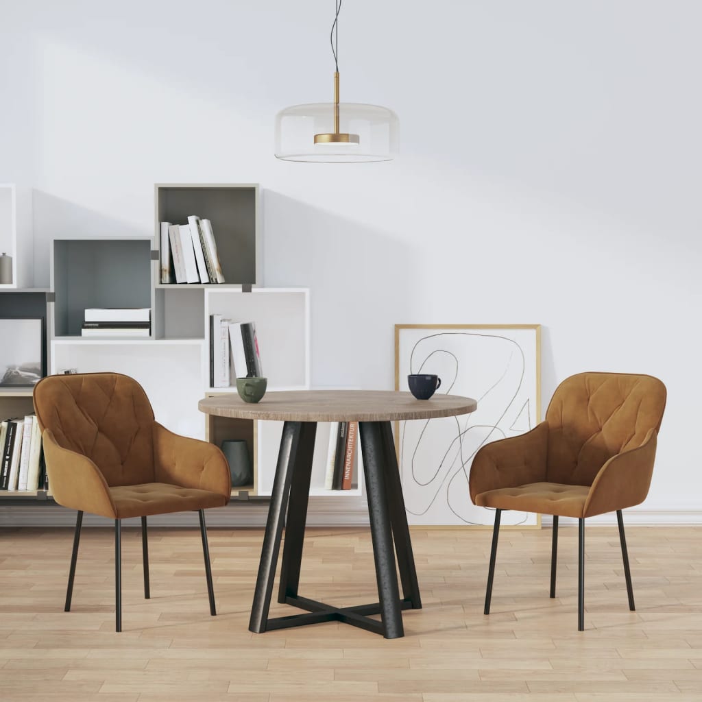 Sillas De Comedor 2 Unidades Terciopelo