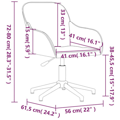 Silla De Oficina Giratoria De Terciopelo