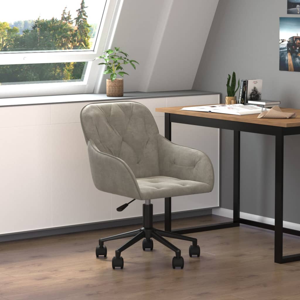 Silla De Oficina Giratoria De Terciopelo