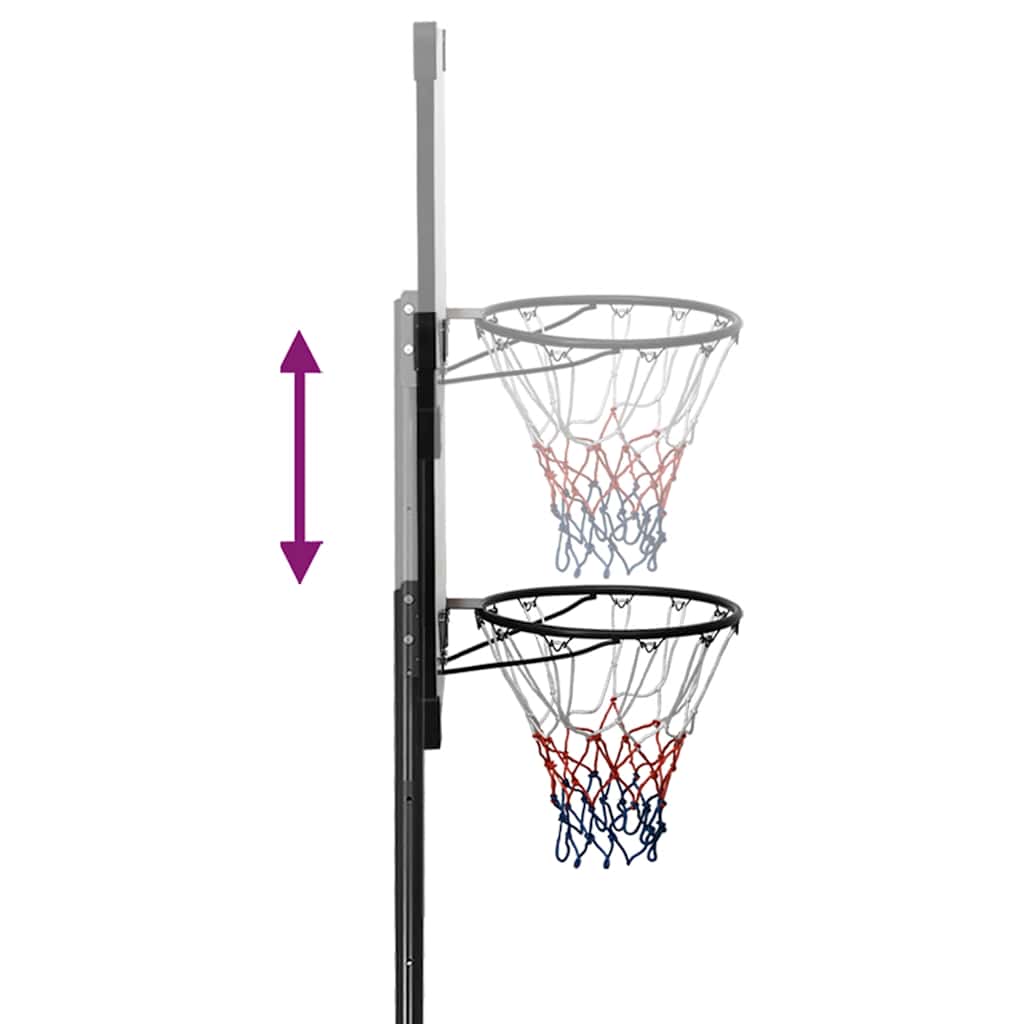 Canasta De Baloncesto Policarbonato Transparente 235-305 Cm