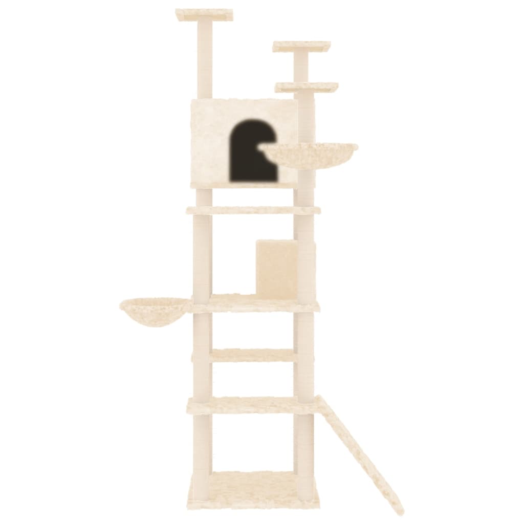 Rascador Para Gatos Con Postes De Sisal 191 Cm
