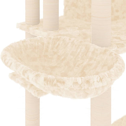 Rascador Para Gatos Con Postes De Sisal 191 Cm
