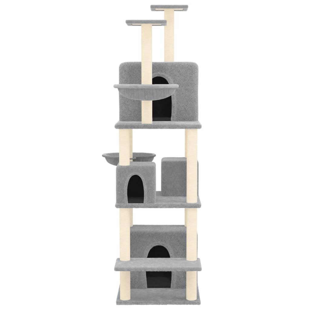 Rascador Para Gatos Con Postes De Sisal 180 Cm