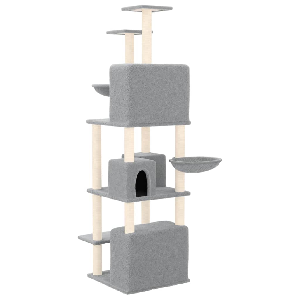 Rascador Para Gatos Con Postes De Sisal 180 Cm