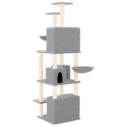Rascador Para Gatos Con Postes De Sisal 180 Cm