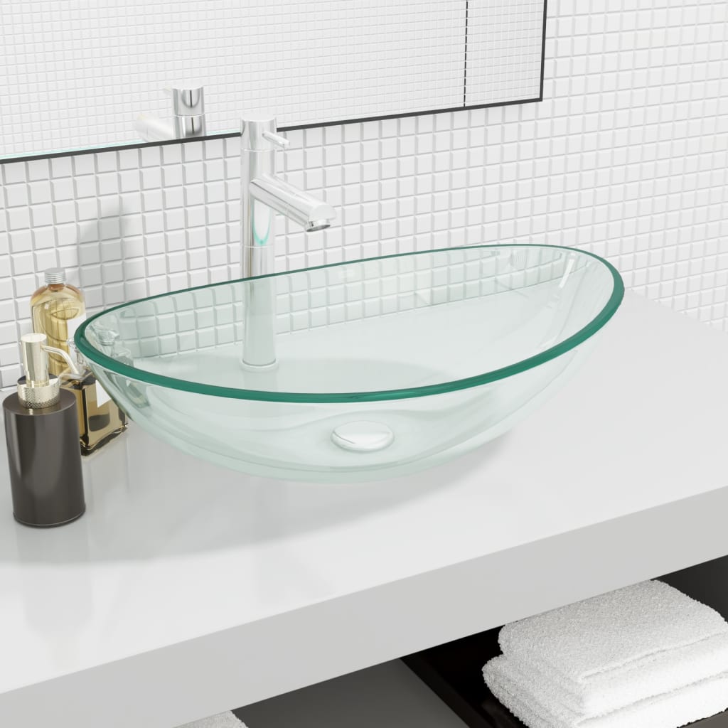 Lavabo De Vidrio Templado 54,5X35X15,5 Cm