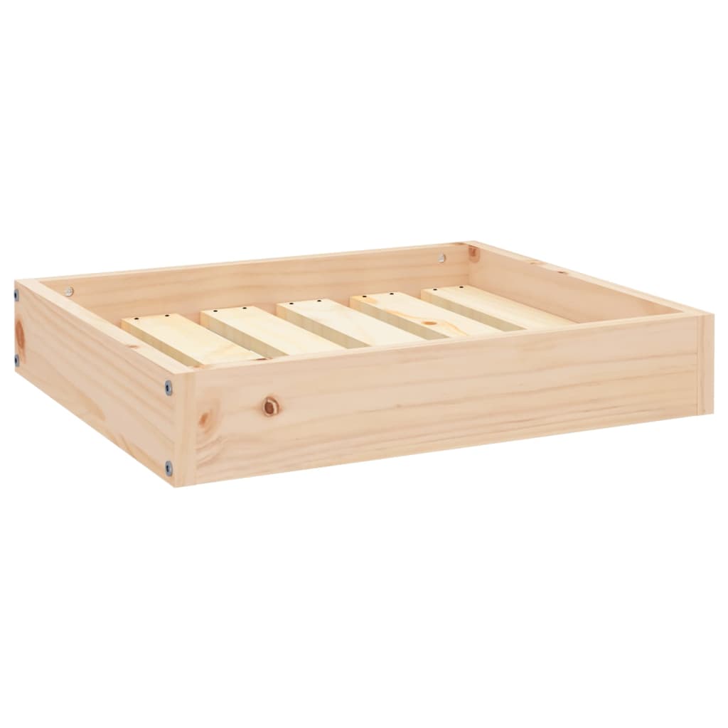 Cama Para Perros Madera Maciza De Pino 51,5X44X9 Cm