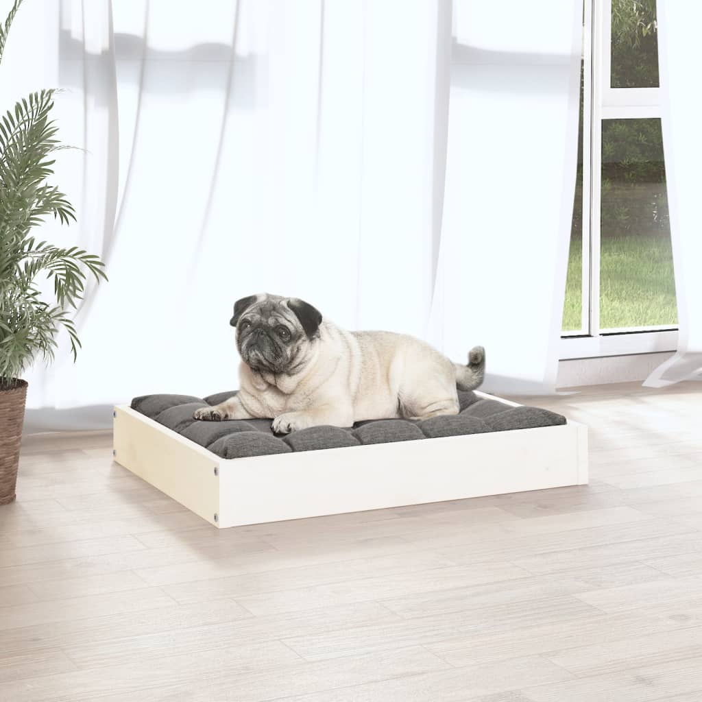 Cama Para Perros Madera Maciza De Pino 61,5X49X9 Cm