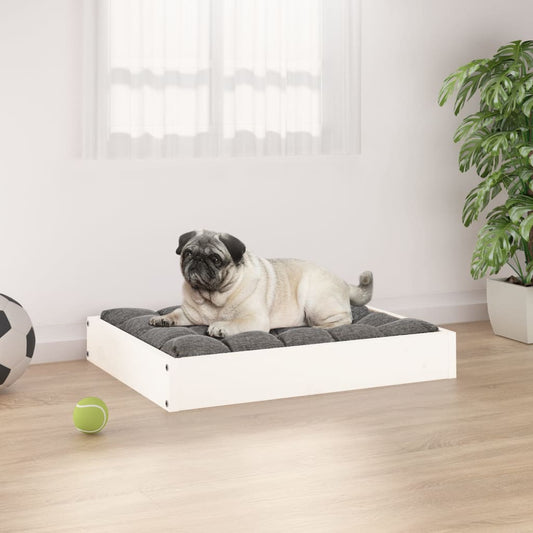 Cama Para Perros Madera Maciza De Pino 61,5X49X9 Cm