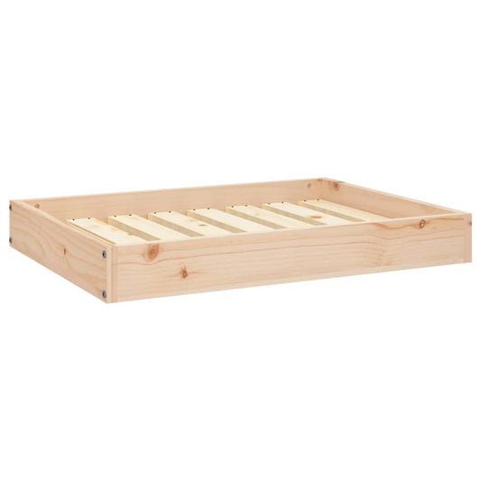 Cama Para Perros Madera Maciza De Pino 71,5X49X9 Cm