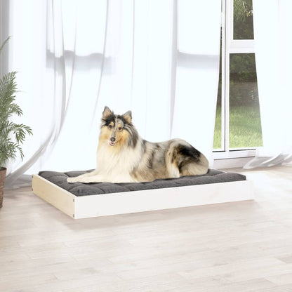 Cama Para Perros Madera Maciza De Pino 91,5X64X9 Cm