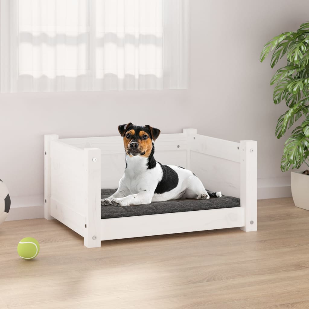 Cama Para Perros Madera De Pino 105,5X75,5X28 Cm