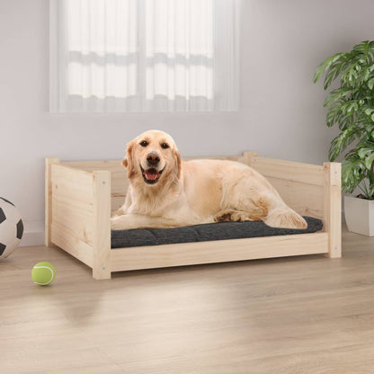 Cama Para Perros Madera De Pino 105,5X75,5X28 Cm