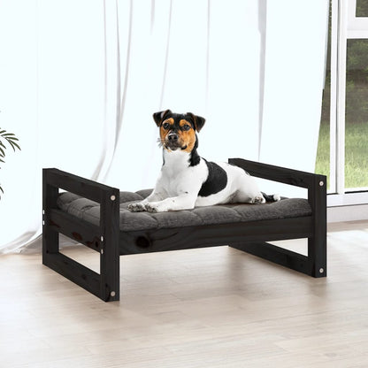 Cama Para Perros Madera Maciza De Pino 55,5X45,5X28 Cm