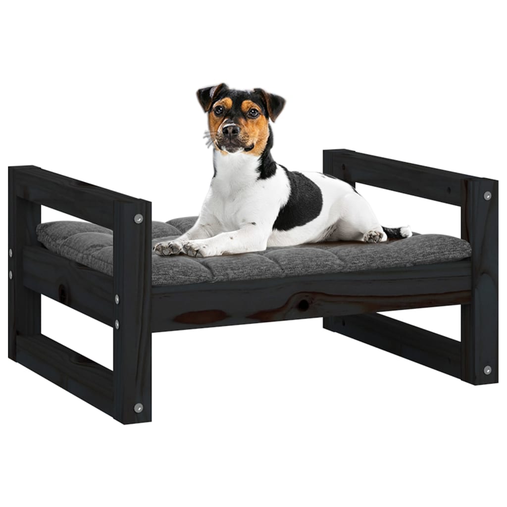Cama Para Perros Madera Maciza De Pino 55,5X45,5X28 Cm