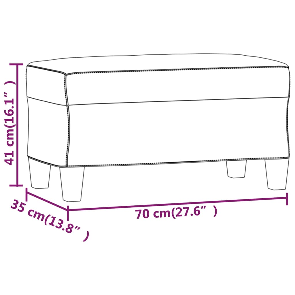 Banco De Cuero Sintético