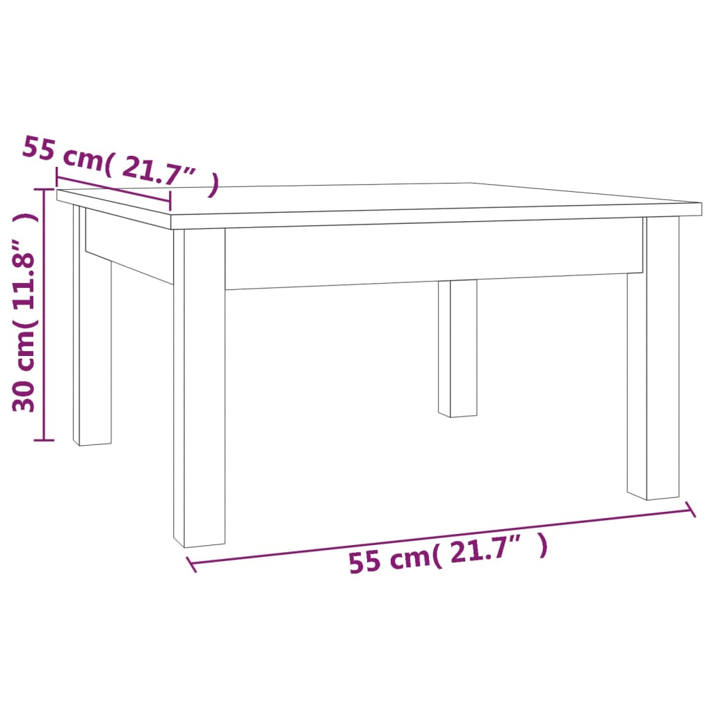 Mesa De Centro De Madera Maciza De Pino