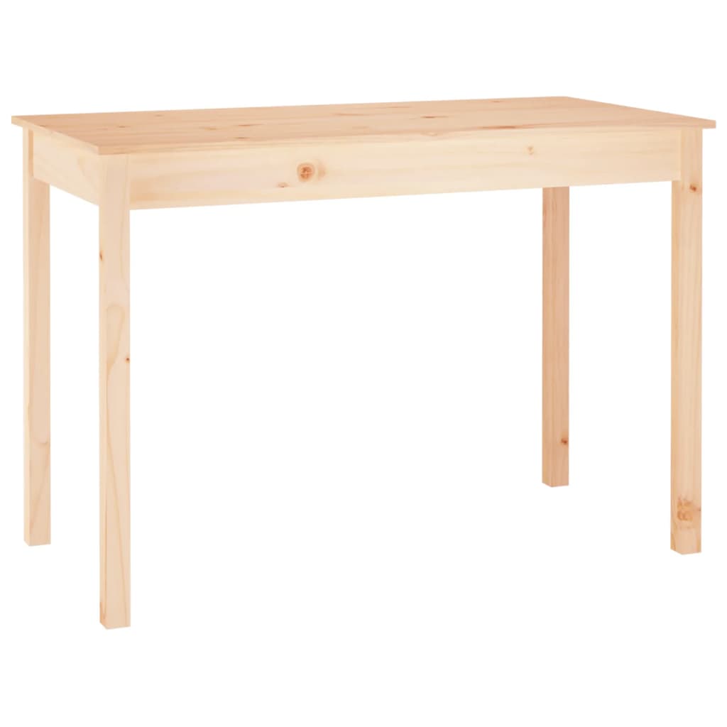 Mesa De Comedor Madera Maciza De Pino 110X55X75 Cm
