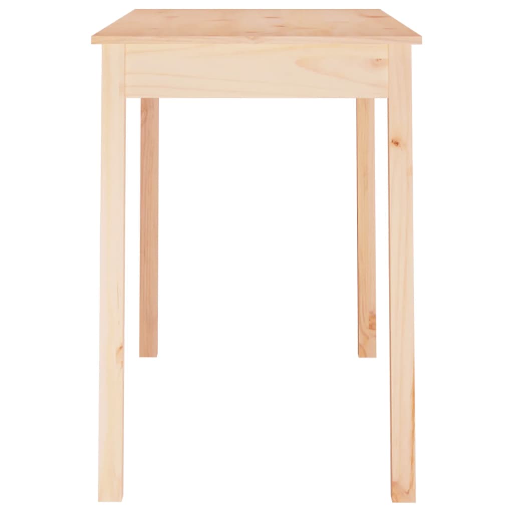 Mesa De Comedor Madera Maciza De Pino 110X55X75 Cm