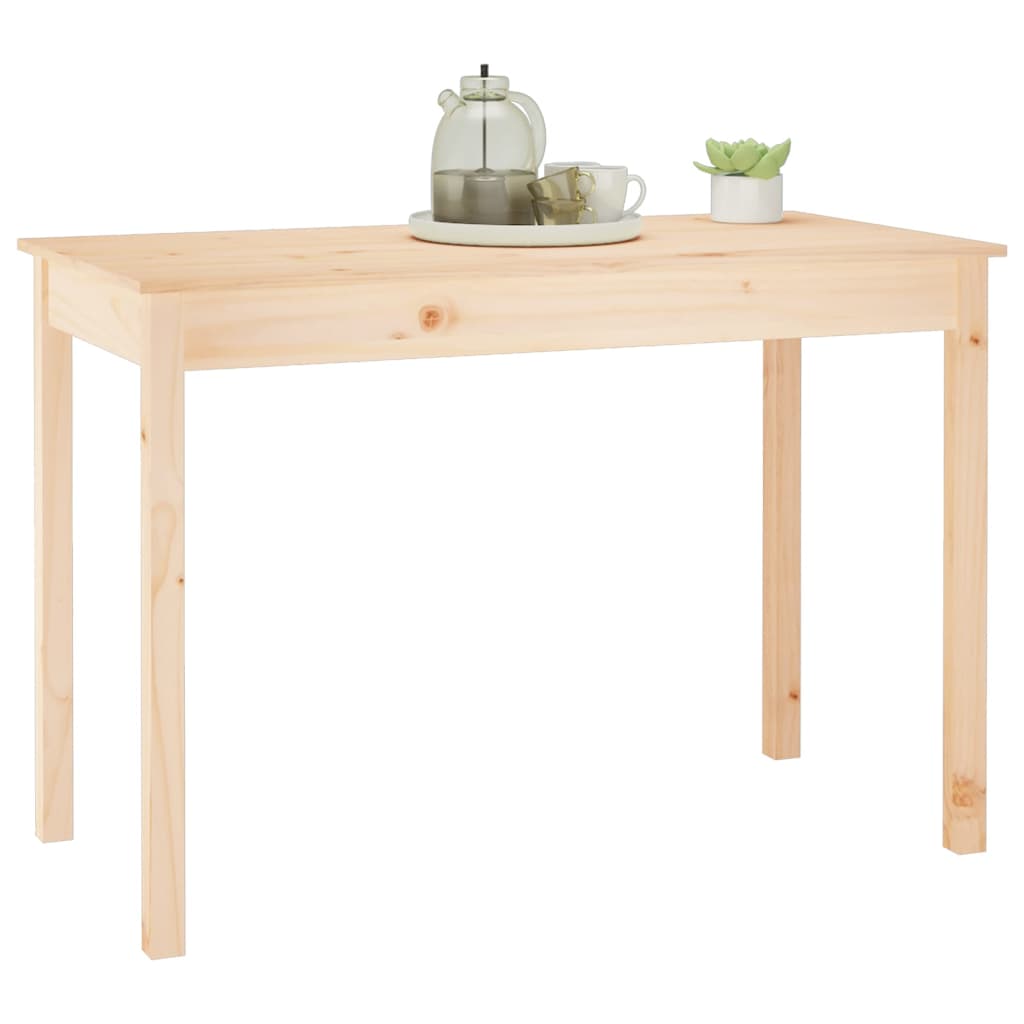 Mesa De Comedor Madera Maciza De Pino 110X55X75 Cm
