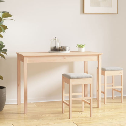 Mesa De Comedor Madera Maciza De Pino 110X55X75 Cm