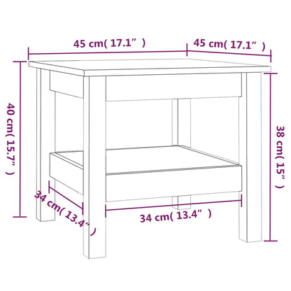 Mesa De Centro Blanca Madera Maciza De Pino