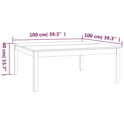 Mesa De Centro De Madera Maciza De Pino